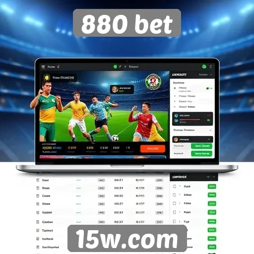 Interface e usabilidade do site 880 bet